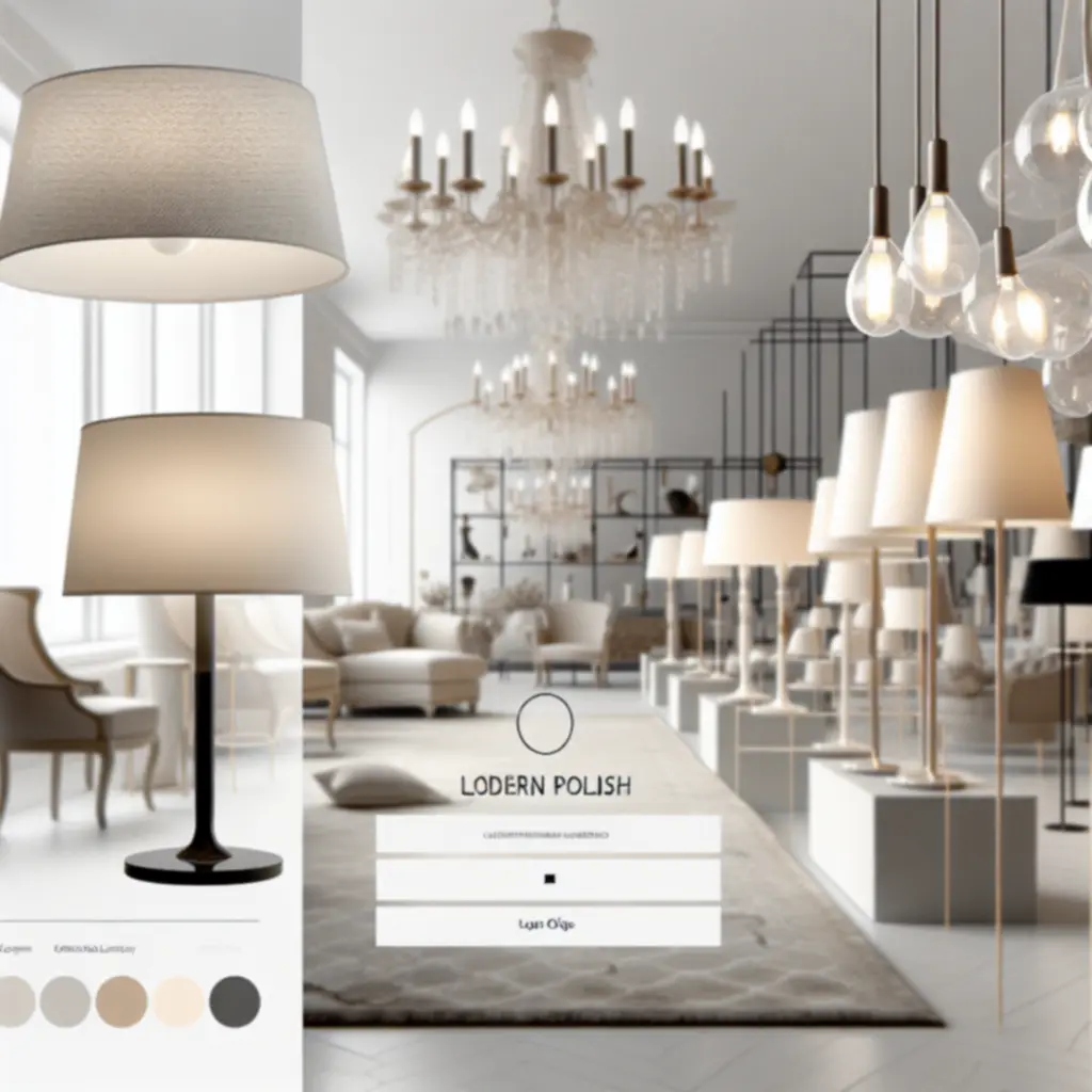 Eleganckie wnętrze z nowoczesnym oświetleniem podczas procesu zakupowego