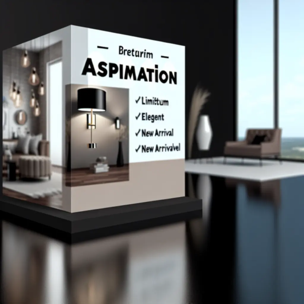 Elegancki baner promujący kolekcję oświetlenia w HomeLightPL